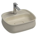 Isvea Fluido Fildişi Tezgah Üzeri Çanak Lavabo 47 cm Bas-Aç Set