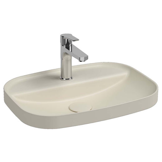 Isvea Infinity Inset Fildişi Batarya Delikli Lavabo 55 cm