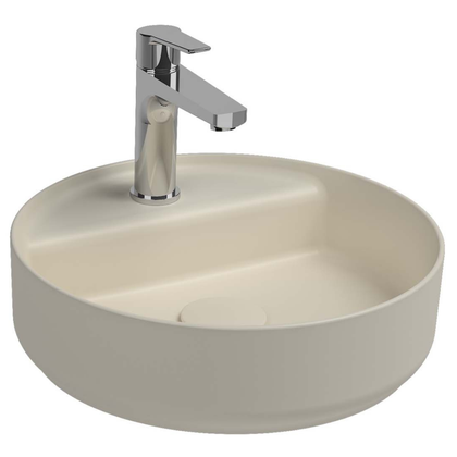 Isvea Infinity Fildişi Batarya Delikli Tezgah Üzeri Lavabo 42 cm