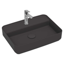 Isvea Infinity 55 cm Antrasit Batarya Delikli Tezgah Üzeri Lavabo