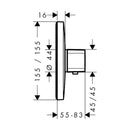 HansGrohe Ecostat E Termostat Ankastre Montaj  - 15705000