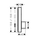 HansGrohe Showerselect Batarya Ankastre Montaj, 1 Çıkış İçin  - 15767000