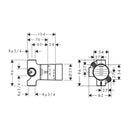 HansGrohe  İç Set Trio Yönlendirici Valf, Ankastre Montaj İçin  - 15984180