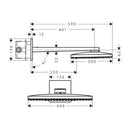 HansGrohe Rainmaker Select Tepe Duşu 460 2 Jet, Duş Dirseği İle  - 24005600