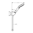 HansGrohe Vernis Blend Duş Askı Seti Vario, 160 Cm Duş Hortumu İle - 26273000