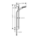HansGrohe Vernis Blend Duş Seti Vario, 65 Cm Duş Barı İle Proje Paketi (6'Lı) - 26371000