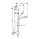 HansGrohe Croma Select S Duş Seti Multi, 90 Cm Duş Barı İle - 26570400