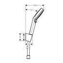 HansGrohe Crometta Duş Askı Seti Vario, 125 Cm Duş Hortumu İle - 26691400