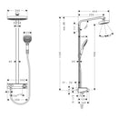 HansGrohe Raindance Select E Duş Kolonu 300 2 Jet, Showertablet Select 300 İle - 27126400