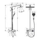 HansGrohe Raindance E Duş Kolonu 360 1 Jet, Showertablet Select 300 İle - 27288000