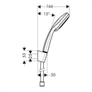 HansGrohe Croma 100 Duş Askı Seti Multi, 160 Cm Duş Hortumu İle - 27595000