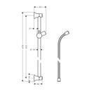 HansGrohe Unica Duş Barı Klasik 65 Cm, Duş Hortumu İle - 27617820