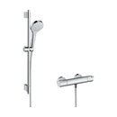 HansGrohe Croma Select S Aplike Duş Sistemi Vario, Ecostat 1001 Cl Termostat Ve 72 Cm Duş Barı İle - 27833400