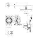 HansGrohe Raindance S Duş Sistemi 240 1Jet Powderrain, Showerselect S İle - 27951000