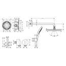 HansGrohe Raindance S Duş Sistemi 240 1Jet Powderrain, Showerselect S İle - 27959670