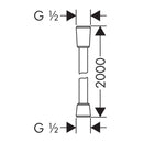 HansGrohe Comfortflex Duş Hortumu 200 Cm - 28169000