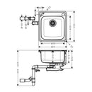 HansGrohe S41 S412 - F400 Gömme Eviye 400 - 43335800