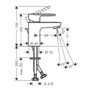 HansGrohe Vernis Blend Tek Kollu Lavabo Bataryası 70 Kumandalı, Proje Paketi (6'Lı) - 71587000