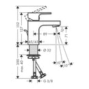 HansGrohe Vernis Shape Tek Kollu Lavabo Bataryası 70 Kumandalı, Proje Paketi (6'Lı) - 71596000