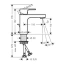 HansGrohe Vernis Shape Tek Kollu Lavabo Bataryası 100 Kumandalı, Proje Paketi (6'Lı) - 71597000