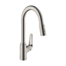 HansGrohe Focus M42 Tek Kollu Eviye Bataryası 220, Çekilebilir El Duşu, 2Jet, Sbox - 71820800