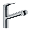 HansGrohe Focus M42 Tek Kollu Eviye Bataryası 150, Çekilebilir Gaga, 1Jet, Sbox - 71829000