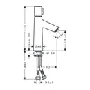HansGrohe Talis Select S Lavabo Bataryası 100 Kumandasız - 72043000