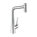 HansGrohe Metris Select M71 Tek Kollu Eviye Bataryası 320, Çekilebilir Gaga, 1Jet, Sbox - 73803000