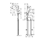 HansGrohe Talis Select M51 Tek Kollu Eviye Bataryası 220, Çekilebilir Gaga, 1Jet, Sbox - 73852000