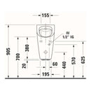 Duravit ME By Starck Rimless Elektrikli Pisuvar 2809310093