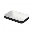 Duravit Happy D.2 Tezgahüstü Lavabo 60x40 cm Antrasit-Beyaz