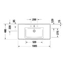 Duravit D-Neo Etajerli Lavabo 100 cm 2367100000