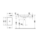 Duravit Happy D.2 Plus Lavabo  60 x 46 cm Antrasit Mat 2360601300