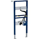 Lavabo için Geberit Duofix elemanı, 130 cm, sıva altı fonksiyon kutulu elektronik ankastre batarya: B=50cm, H=130cm, T=7.5cm