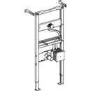 Lavabo için Geberit Duofix elemanı, 130 cm, sıva altı fonksiyon kutulu elektronik ankastre batarya: B=50cm, H=130cm, T=7.5cm