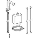 Geberit Brenta lavabo bataryası, tezgah üstü, elektrikli, sıva üstü fonksiyon kutusu ile: Parlak krom, Mikser=Mikserli