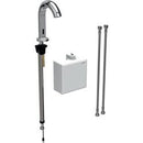 Geberit lavabo bataryası Piave, tezgah üstü, jeneratörlü, sıva üstü fonksiyon kutusu ile: Parlak krom, Mikser=Mikserli