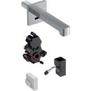 Geberit lavabo bataryası Brenta, ankastre, elektrikli, sıva altı fonksiyon kutusu ile: Parlak krom, L=17cm, Mikser=Mikserli