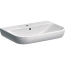 Geberit Smyle lavabo: B=70cm, T=48cm, Batarya deliği=Orta, Taşma deliği=Görünür, Beyaz