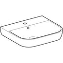 Geberit Smyle lavabo: B=55cm, T=48cm, Batarya deliği=Orta, Taşma deliği=Görünür, Beyaz