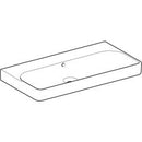 Geberit Smyle Square lavabo: B=90cm, T=48cm, Batarya deliği=Yok, Taşma deliği=Görünür, Beyaz