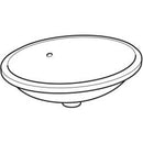 Geberit VariForm oval tezgah altı lavabo: B1=50cm, T=46cm, Batarya deliği=Yok, Taşma deliği=Görünür, Beyaz