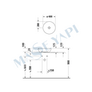 D-Neo Çanak Lavabo 40 cm Antrasit Mat