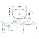 D-Neo Çanak Lavabo 60 cm Antrasit Mat