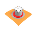 Hüppe Masters Yalıtımlı 10 x 10 cm Mat Siyah Yandan Çıkışlı