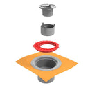 Hüppe Master X  Yalıtımlı 10 x10 cm Parlak Bakır Alttan