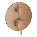 Grohe Atrio Termostatik Banyo/Duş Bataryası (Sıva Üstü Grubu), 2 Yollu, Fırçalı Bakır - 24358DL0