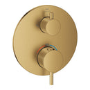Grohe Atrio Termostatik Banyo/Duş Bataryası (Sıva Üstü Grubu), 2 Yollu, Fırçalı Altın - 24358GN0