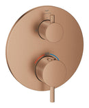 Grohe Atrio Ankastre Termostatik Duş Bataryası (Sıva Üstü Grubu), Tek Çıkışlı, Fırçalı Bakır - 24357DL0