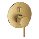 Grohe Atrio Ankastre Banyo/Duş Bataryası (Sıva Üstü Grubu), 3 Yollu, Fırçalı Altın - 24356GN0